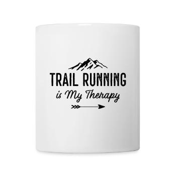 Trail Running is My Therapy - Mug - white - Front