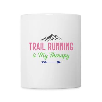 Trailrunning ist meine Therapie - Tasse - Weiß - Vorne