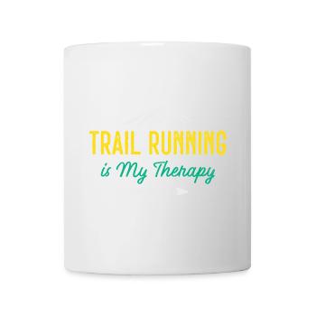 Trailrunning ist meine Therapie - Tasse - Weiß - Vorne