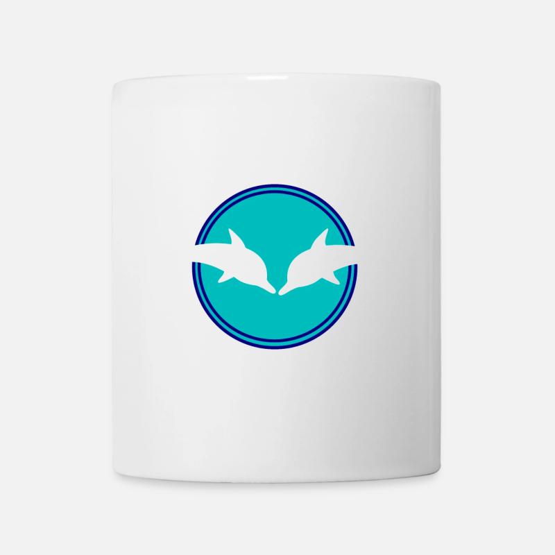 Delfin Delphine - Tasse - Weiß