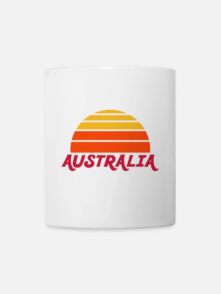 Australia (geteilte Halbsonne) - Tasse - Weiß