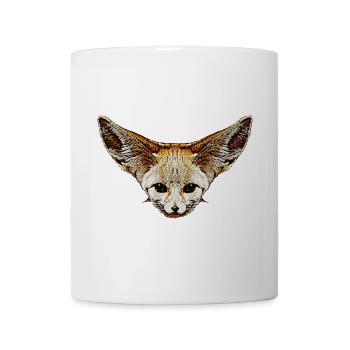 fuchskleidung mädchen, Wüstenfuchs gesicht - Tasse - Weiß - Vorne