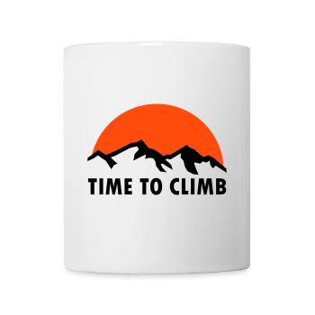 Time to climb (Berge, Sonne) - Tasse - Weiß - Vorne