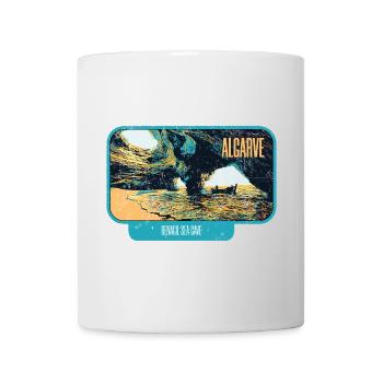 Algarve Portugal, Cave Benagil Beach Sommersonne - Tasse - Weiß - Vorne