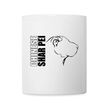 CHINOIS SHAR PEI Profil Chiens Wilsigns - Mug blanc - blanc - Devant