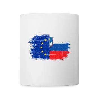 EU-Slovenia Flag Fusion - Mug - white - Front