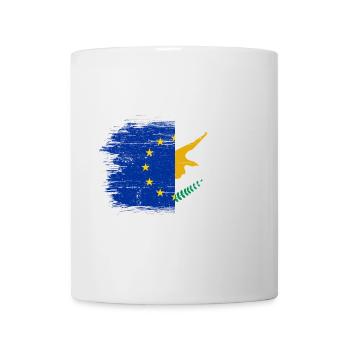Unité de l’UE Drapeau à la main Art - Mug blanc - blanc - Devant