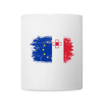 EU Japan Flag Fusion Cross - Mug - white - Front