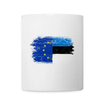 Fusion der EU-deutschen Flagge - Tasse - Weiß - Vorne