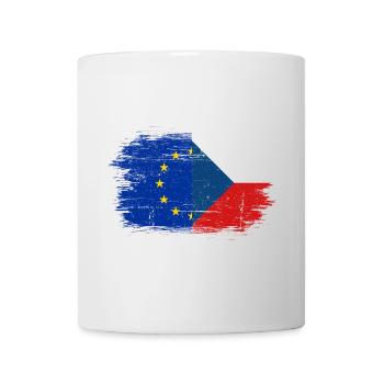 Eu europe drapeau de la République tchèque - Mug blanc - blanc - Devant