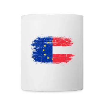 EU Österreich Flagge Fusion - Tasse - Weiß - Vorne