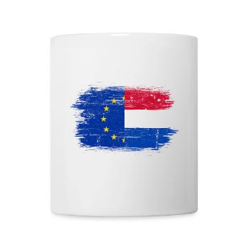 Fusion der niederländischen EU-Flagge - Tasse - Weiß - Vorne