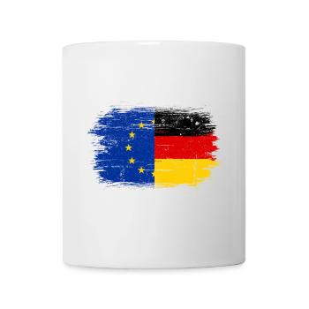 Hinweis Fusion EUGermany Pinsel - Tasse - Weiß - Vorne