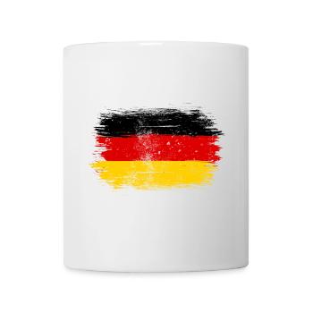 Coup de pinceau du drapeau allemand - Mug blanc - blanc - Devant