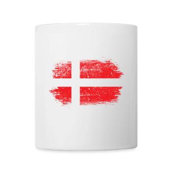 Brushstroke Danish Flag - Mug - white - Front