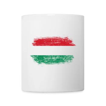 Hungarian Brush Flag Art - Mug - white - Front