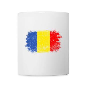 Brushstroke Romanian Flag - Mug - white - Front