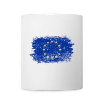 Drapeau Cercle de l’UE en trait de pinceau - Mug blanc - blanc - Devant