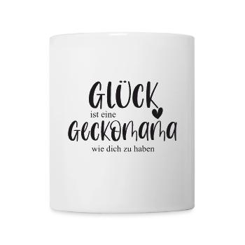Gecko Geckomama Reptilien Haustier Geschenk - Tasse - Weiß - Vorne