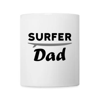 Surfer dad (Surfbrett) - Tasse - Weiß - Vorne