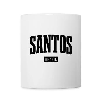 Santos Brasil Bold Schriftzug - Tasse - Weiß - Vorne