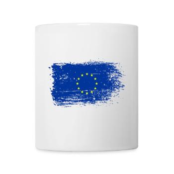 Pinselstrich EU-Flagge - Tasse - Weiß - Vorne
