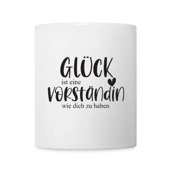 Vorständin Glück Verein Bedanken Geschenk - Tasse - Weiß - Vorne