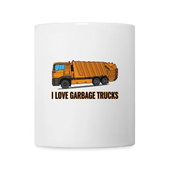 I love Garbage Trucks - Tasse - Weiß - Vorne