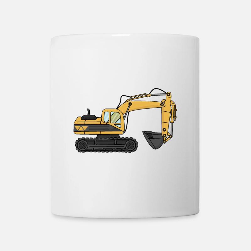 Bagger - Tasse - Weiß