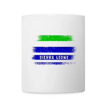 Sierra Leone Flaggen Design - Tasse - Weiß - Vorne