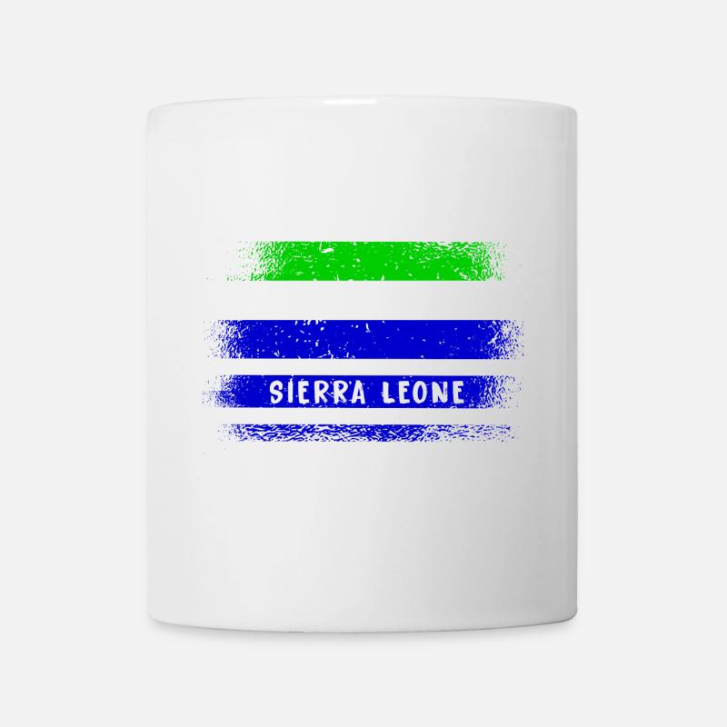 Sierra Leone Flaggen Design - Tasse - Weiß