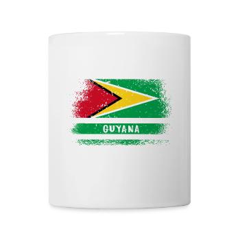 Drapeau vintage guyanais - Mug blanc - blanc - Devant