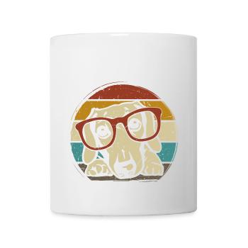 Dackel Welpe Hund Sonnenbrille - Tasse - Weiß - Vorne