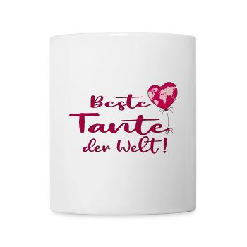 Beste Tante der Welt - Tasse - Weiß - Vorne