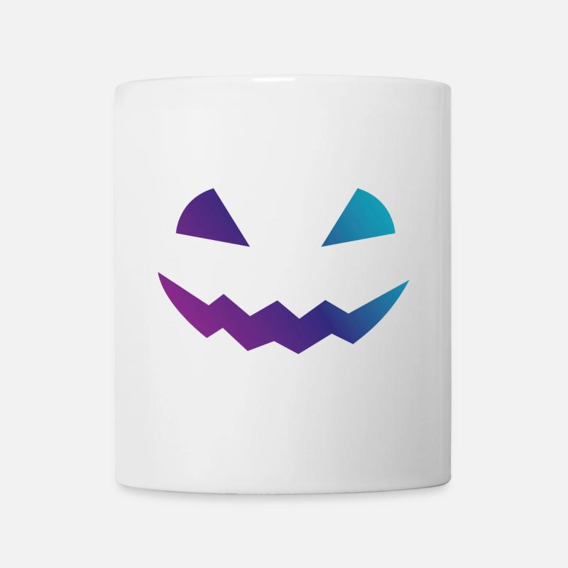 Halloween Pumpkin Design Face Disguise - Mug - white
