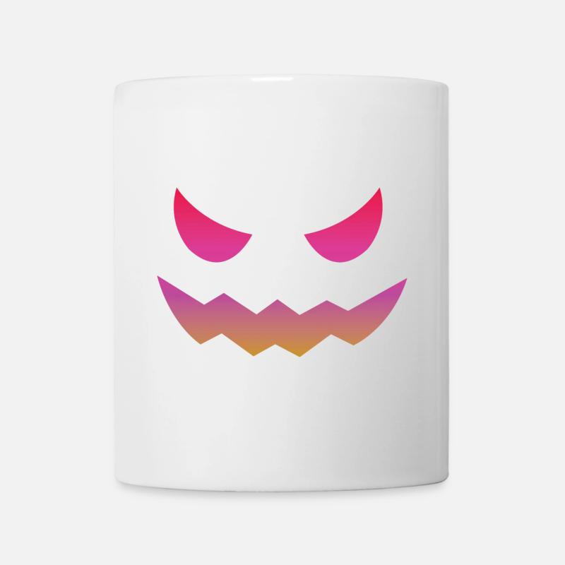Halloween Pumpkin Design Face Disguises - Mug - white