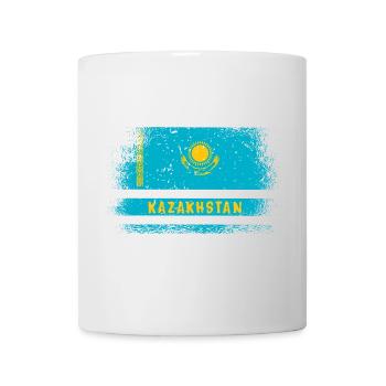 Design de drapeau vintage du Kazakhstan - Mug blanc - blanc - Devant