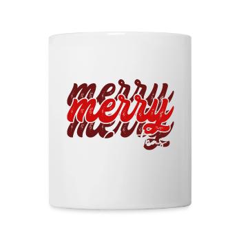 Scénario de Joyeux Noël qui se chevauche - Mug blanc - blanc - Devant