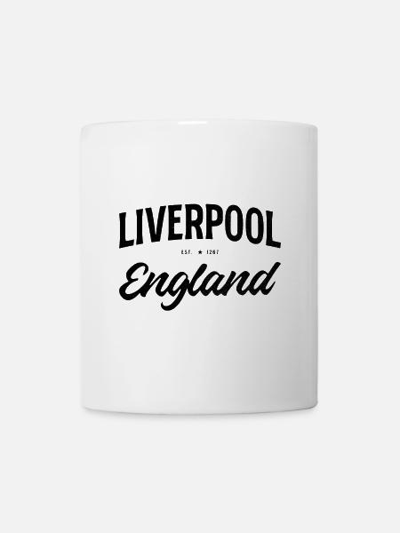 Liverpool Retro Design England - Tasse - Weiß