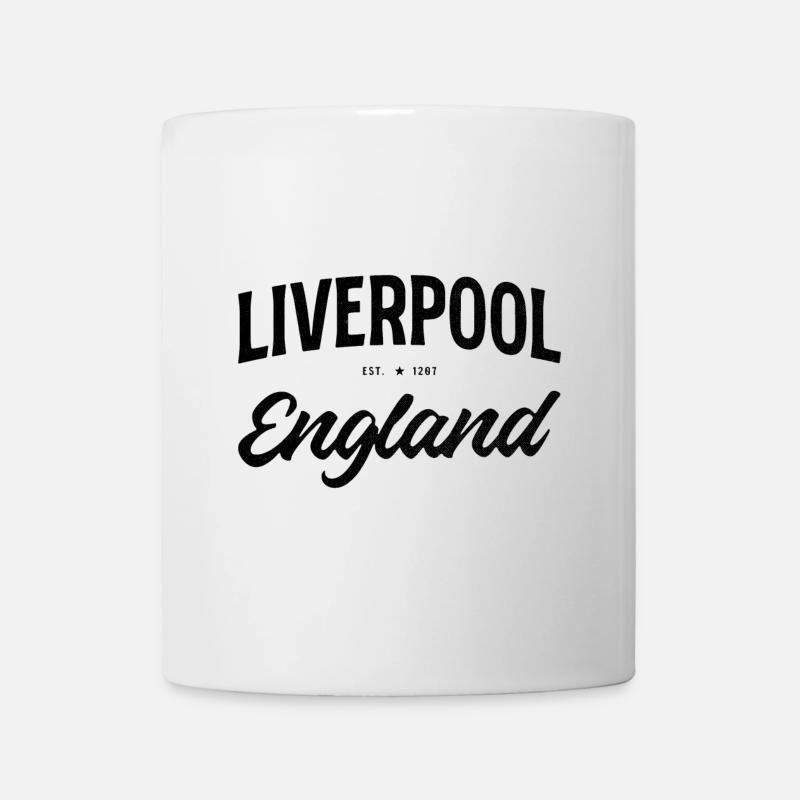 Liverpool Retro Design England - Tasse - Weiß
