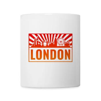 London Skyline Sonnenuntergang - Tasse - Weiß - Vorne