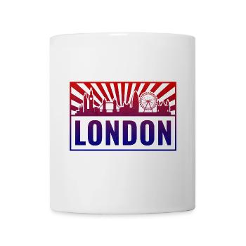 London Gradient Skyline - Tasse - Weiß - Vorne