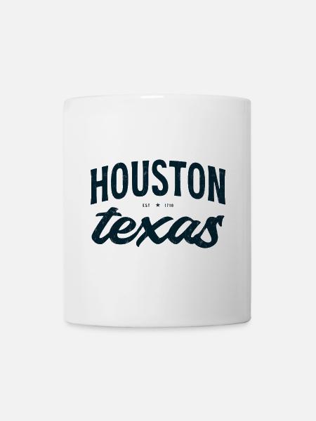 Houston Texas Script Emblem Tee - Tasse - Weiß