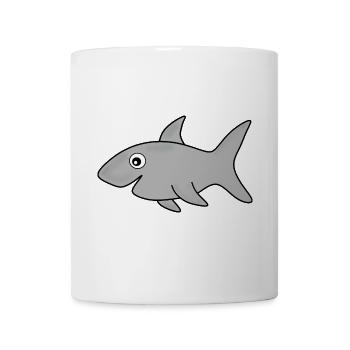 Haifisch Haie Fisch angeln - Tasse - Weiß - Vorne