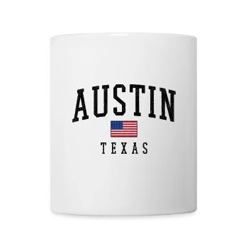 Austin Texas USA Flag Motif - Mug - white - Front