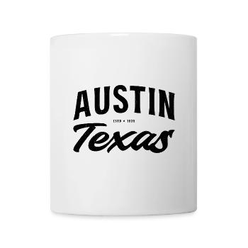 Austin, Texas USA : Conception de l’année de fondation - Mug blanc - blanc - Devant