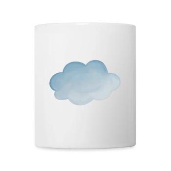 Wolke Wetter hellblau - Tasse - Weiß - Vorne