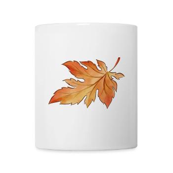Herbst Blatt Jahreszeit Oktober Wetter - Tasse - Weiß - Vorne
