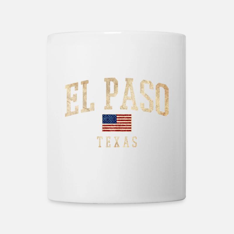 El Paso, Texas, Vintage Americana - Mug blanc - blanc