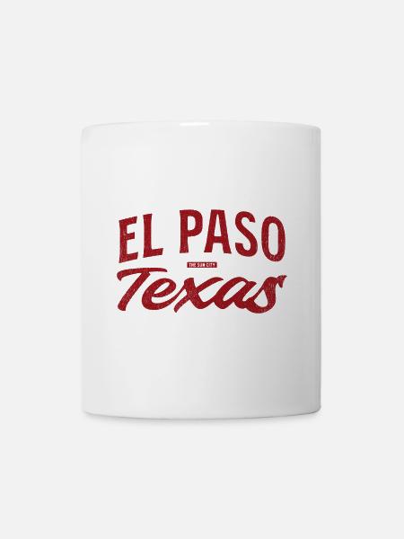 El Paso Texas Retro Script - Tasse - Weiß